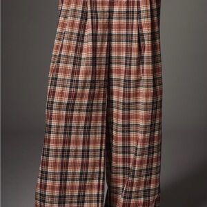 The Avery Sparkle Pleated Wide-Leg Trousers by Maeve Large Petite